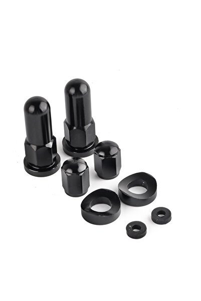 Choice3 black Motross Valve Cap Dirt Bike Rim Lk Nuts Bolts Spacer For EXC XC...