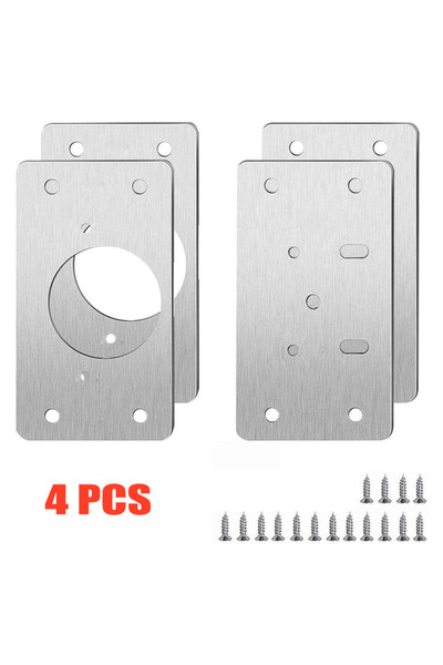 Choice 4Pcs-(2Pairs) 2/4/10 Pieces Cabinet Hinge Repair Plate Kit for Home Ki...
