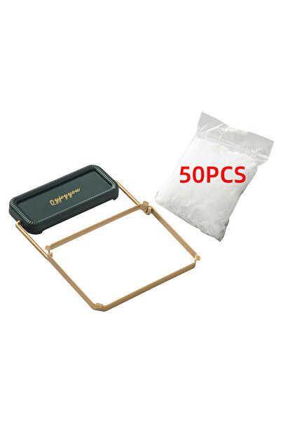 Choice حامل أكياس شبكية قابلة للطي لمصفاة حوض المطبخ، لون أخضر، مع 50 كيسًا، ...