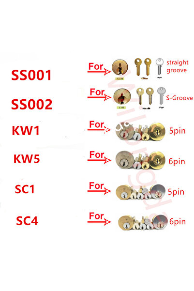 Choice SS002 أداة Lishi 2 في 1 للمحترفين في مجال الأقفال SC4 SS001 SS002 SS00...