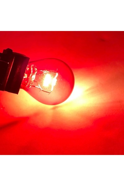 Choice 3157 P27/7W T25 أحمر قطعتان T25 3157 3156 P27W مصباح إشارة انعطاف للسي...