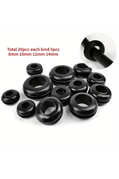 Choice1 مجموعة متنوعة من حلقات منع التسرب المطاطية السوداء (حلقات دائرية، غسا...