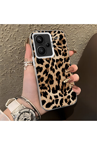 SLIMFELT Redmi Note 13 Pro Plus+ 5G Uyumlu Lüks Leopar Kılıfı, Düşmeye Dayanı...