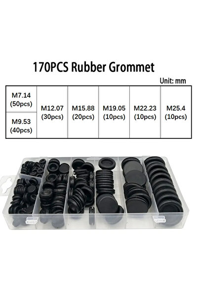 Choice مجموعة متنوعة من 170 قطعة من الحلقات المطاطية، مجموعة سدادات فتحات جدا...