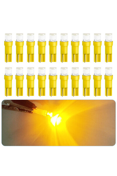 Choice 20 قطعة بيضاء، 20 قطعة T5 W1.2W W2.3W، مصابيح إضاءة لوحة العدادات للسي...