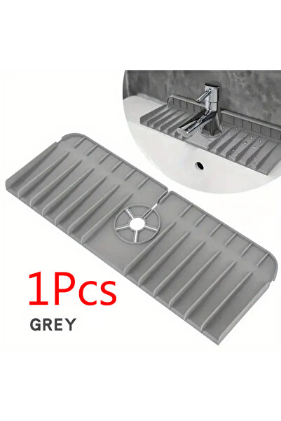 Choice وسادة سيليكون رمادية اللون - قطعة واحدة، حامل إسفنجة صابون غسيل الأطبا...