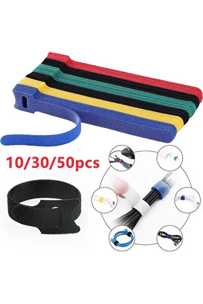 Choice 30PCS Black 10/30/50pcs Multi-Purpose Fastener Cable Straps Tape Cable...