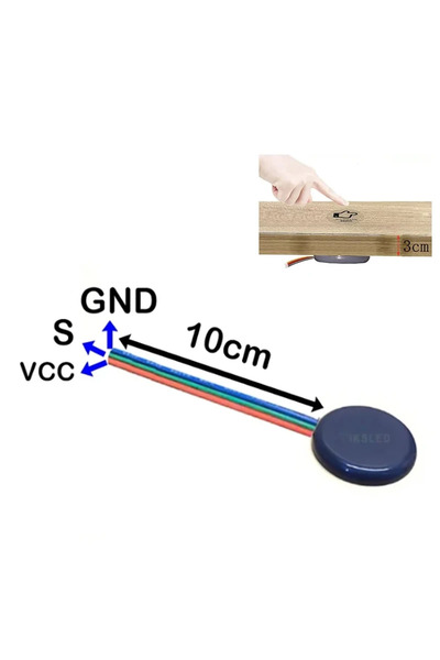 Choice1 وحدة مفتاح لمس سعوي F47-A سوداء اللون بثلاثة أسلاك عادية، تعمل بجهد 1...