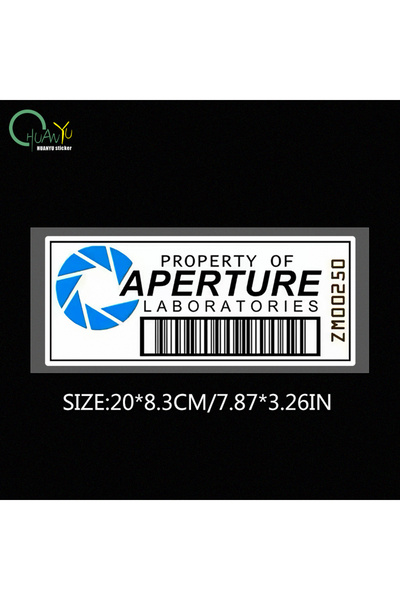 Choice 20x8.3cm C693A1 Aperture barcode reflective car sticker, electric moto...