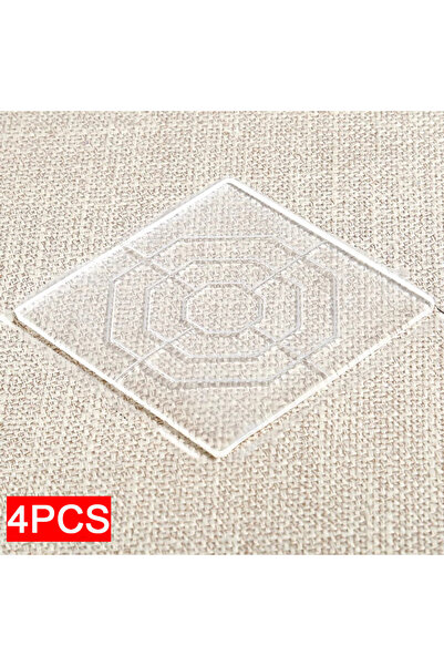 Choice 4 قطع مربعة 4 مم من السيليكون، وسادات مانعة للانزلاق، سجادات أرجل الطا...
