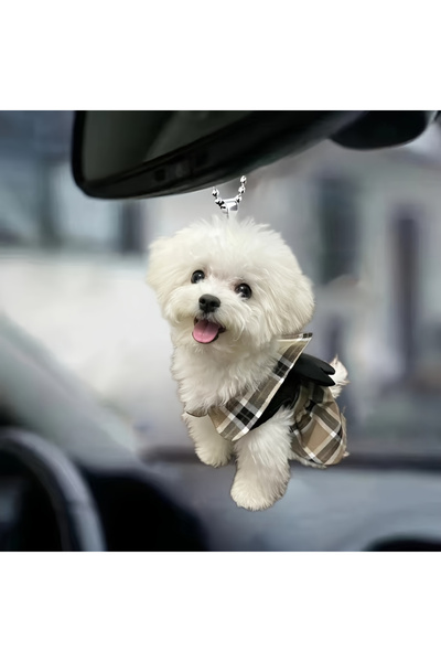 Choice قطعة واحدة من قلادة جرو لطيف ثنائية الأبعاد مصنوعة من الأكريليك المسطح...