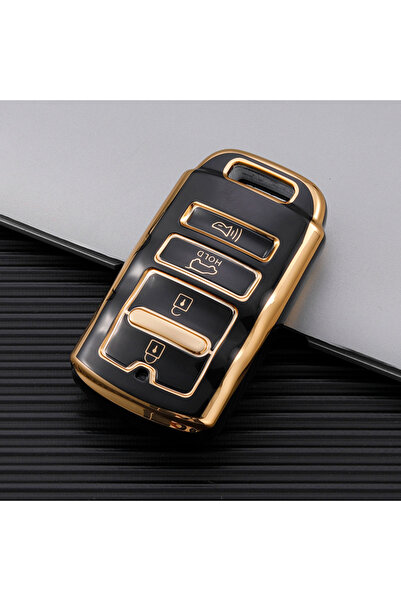 Choice غطاء أسود بأربعة أزرار لسيارات كيا كادينزا K9 K7 K-04 سورينتو K900 وK7...