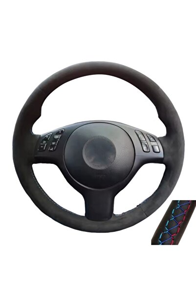 Choice 3 Thread Customized Car Steering Wheel Cover Braid Non-Slip Suede For ...