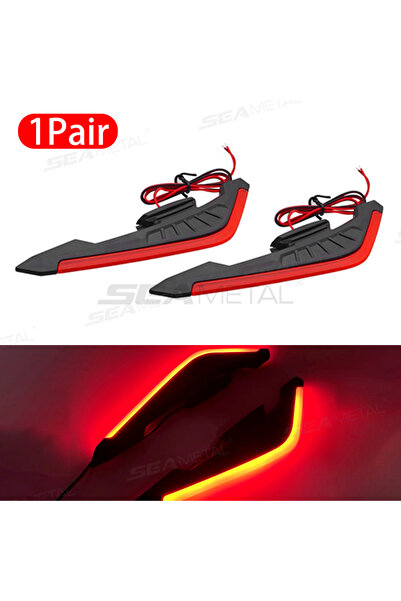 Choice طقم إضاءة LED جانبي للدراجات النارية من قطعتين من ريد بلاليون، مصابيح ...