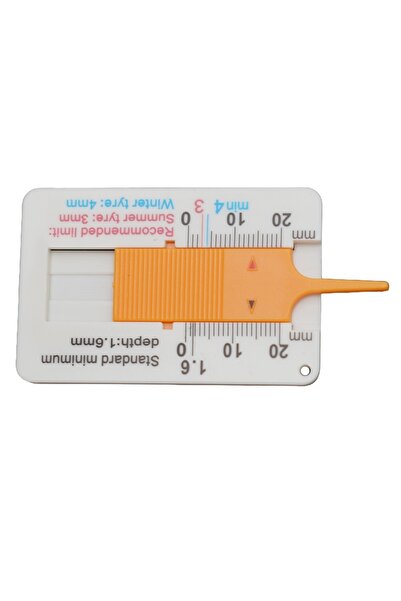 Choice قطعة واحدة من مقياس عمق مداس الإطار، مسطرة بلاستيكية لقياس عمق مداس ال...