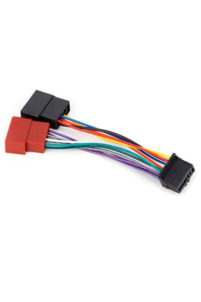 Choice كابل توصيل ستيريو سيارة ذو 16 سنًا، منفذ 16 سنًا إلى قابس Mini ISO ذو ...