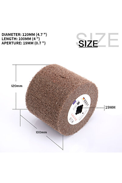Choice1 فرشاة قرصية كاشطة من النايلون غير المنسوج، مقاس 120×100×19 مم، قطعة و...