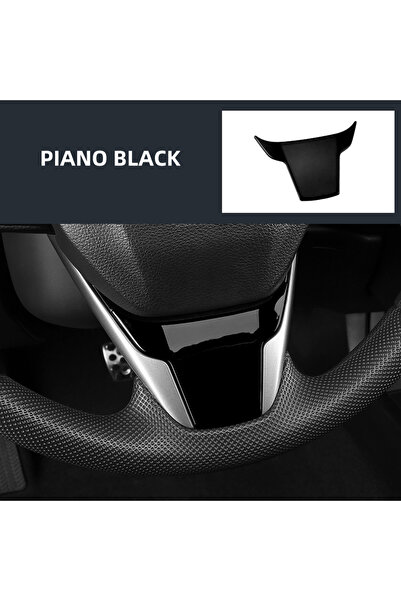 Choice ملصق تزيين عجلة القيادة باللون الأسود اللامع لهوندا سيفيك سيدان هاتشبا...