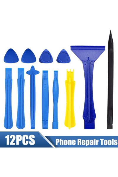 Choice 12 PCS Durable Plastic Spudger Pry Opening Tool for Mobile Phone Table...