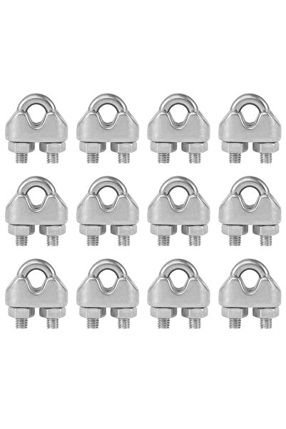 Choice 12 Pcs 12Pcs U Type M3 Cable Clamps 3mm Wire Rope Fixing Clip Bolts Sa...