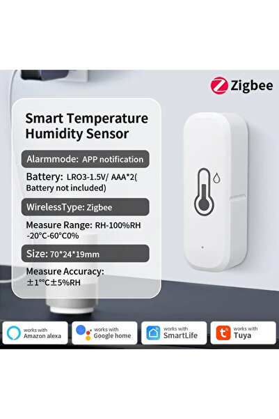 Choice نظام أتمتة المنزل الذكي Zigbee WIFI/Zigbee 3.0، مستشعر ذكي لدرجة الحرا...