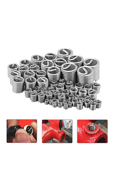 Choice 60Pcs Wire Thread Coiled Helicoil Wire Inner Thread 304 Stainless Stee...