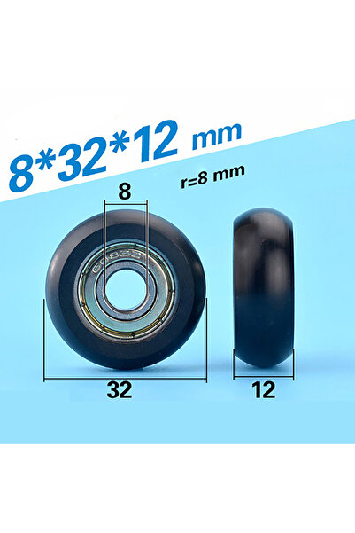 JETTING Hot Sale 1PC 608 ZZ 8*32*12mm 608ZZ Package Plastic Nylon Wrap POM Li...