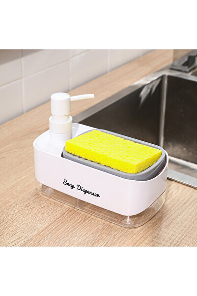 Choice موزع صابون سائل لغسالة الصحون، أبيض اللون، يعمل بالضغط اليدوي، طريقتان...