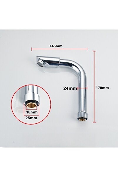 Choice5 E Kitchen faucet Replacement Stainless Steel Sink Tap Spout Pipe Fitt...