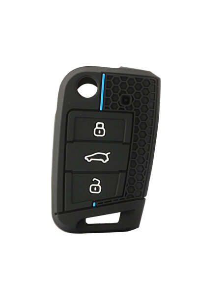 Choice1 غطاء مفتاح السيارة عن بعد من بلو لاين لسيارات فولكس فاجن جولف 7 جي تي...
