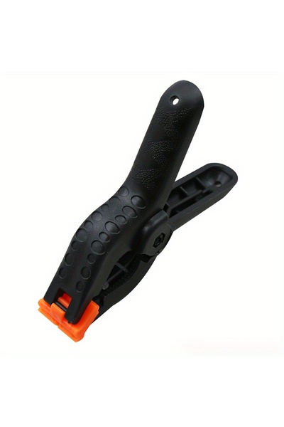 Choice مشبك تثبيت بلاستيكي أسود مكون من 4 قطع، مشبك نايلون لأعمال النجارة، مش...