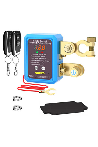 Choice مفتاح رئيسي أوتوماتيكي للبطارية مع مفتاحين وجهاز تحكم عن بعد، ومفتاح ف...