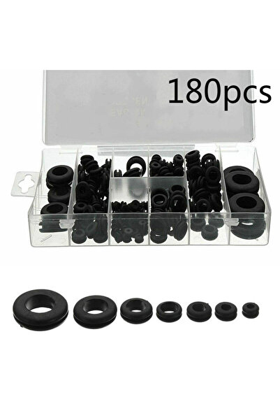 Choice 180pcs 100/180/200pcs Black O Rings Washer Seals Gasket Grommet Assort...