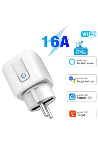 GGBEE AC 100-240V EU standard 16A Tuya WiFi Smart Switch EU Plug Socket Outle...
