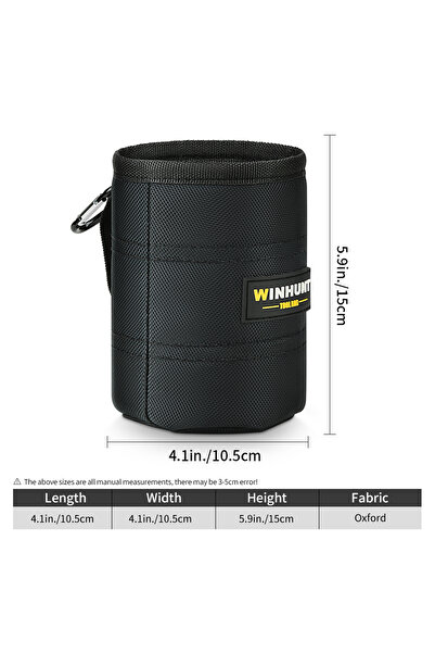 Choice Durable Black Tool Belt Pouch - Multi-Functional Screw & Nail Storage ...