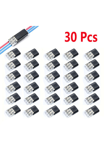 Choice مجموعة موصلات خطية، 30 قطعة، موصلات أسلاك سريعة التوصيل 10/20/30، موصل...