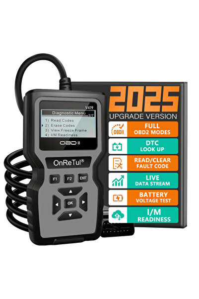 Choice جهاز فحص أعطال محرك السيارة OBD2 الأحدث لعام 2025، رمادي اللون، يقرأ ر...