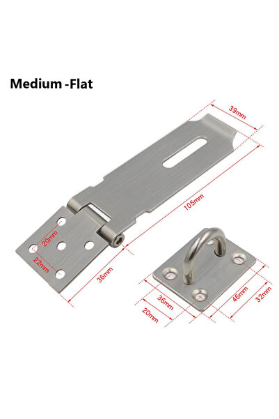 Choice M Stainless Steel Padlk Hasp Door Clasp Lk 90 Degree Right Angle Shed ...