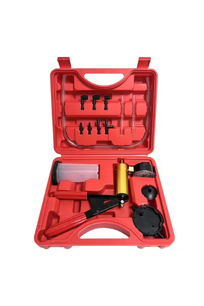 Choice Red Vacuum pistol pump test kit, portable durable aluminum vacuum gaug...
