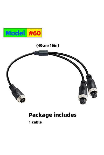 Choice محول كابل تمديد مقسم من النوع A Qxny ذو 4 دبابيس رأس طيران ذكر/أنثى إل...