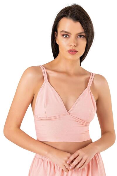 OBJE Women's Salmon Cotton Crop