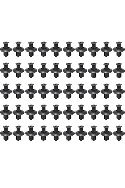 Choice 50Pcs hkk 8mm Plastic Rivets Fasteners for Car Bumper Fender, Black Cl...