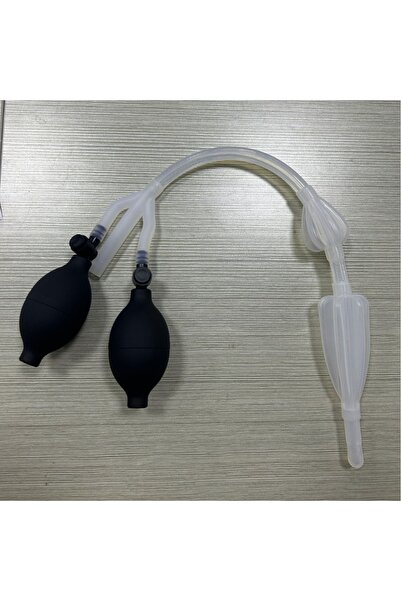 Choice as shown Silicone Enema Douche Bulb Dual Side Openings Elastic Inflata...