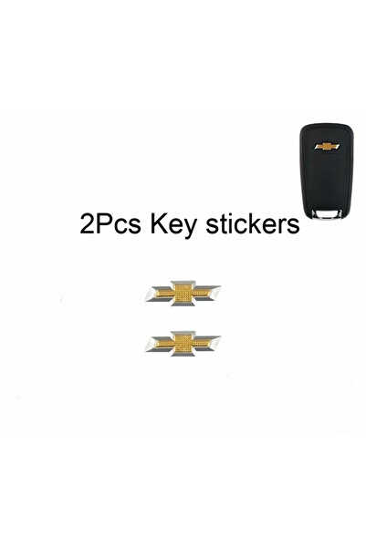 Choice Chevrolet 2pcs-18mm Car Remote Key Emblem Sticker Aluminum Keys Decora...