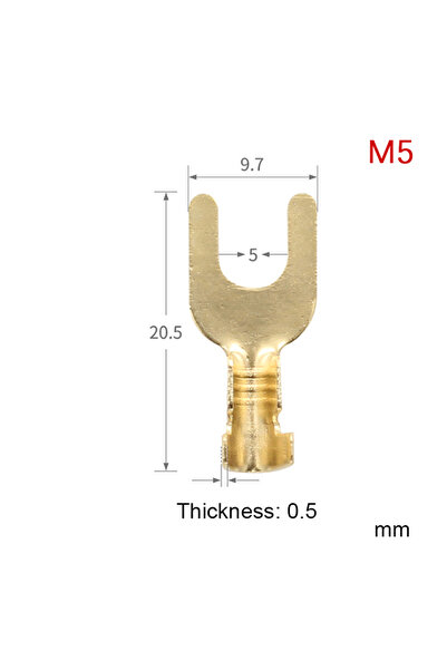 Choice3 KOQZM M5 100 قطعة من أطراف كابلات من النوع O الجديدة وفقًا لمعيار DIN...