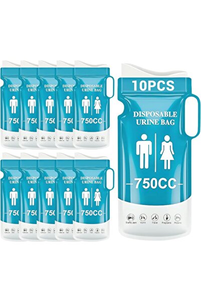 Choice 10 أكياس بول فردية سعة 750 مل، 10 أكياس بول محمولة فائقة الامتصاص، حقي...