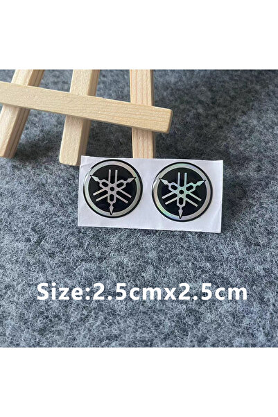 Choice ملصق ليزر ثلاثي الأبعاد بشعار دراجة نارية من ياماها، مقاس 2.5 سم