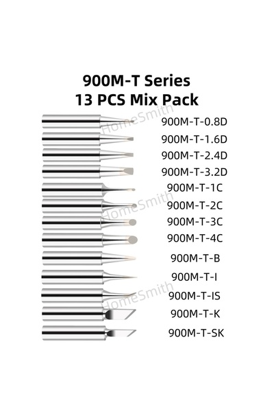Choice 13 قطعة/مجموعة رؤوس لحام 900M-T متنوعة خالية من الرصاص، رؤوس لحام 1C 2...
