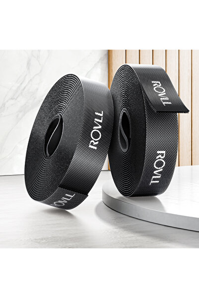 Choice Black-2m ROVLL Hook-and-Loop Cable Tie Reusable Nylon Cable Ties Wire ...