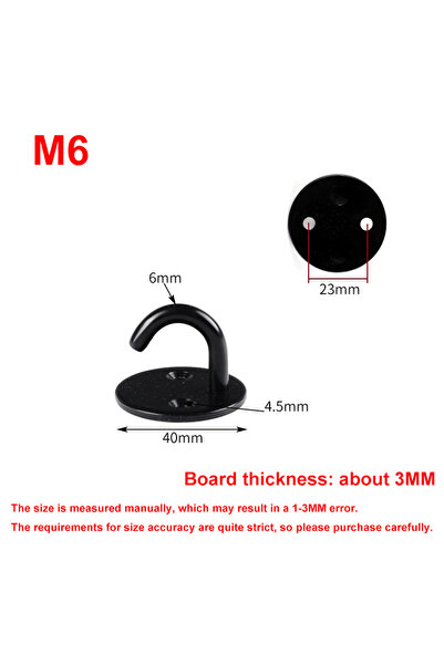 Choice خطافات سقف من الفولاذ المقاوم للصدأ E-M6، خطافات على شكل حرف U مع لوحة...